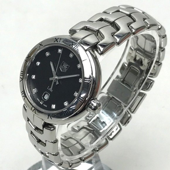 Auth TAG HEUER WAT1410.BA0954 Link date 11PDiamond Women's Wristwatch - Picture 3 of 7